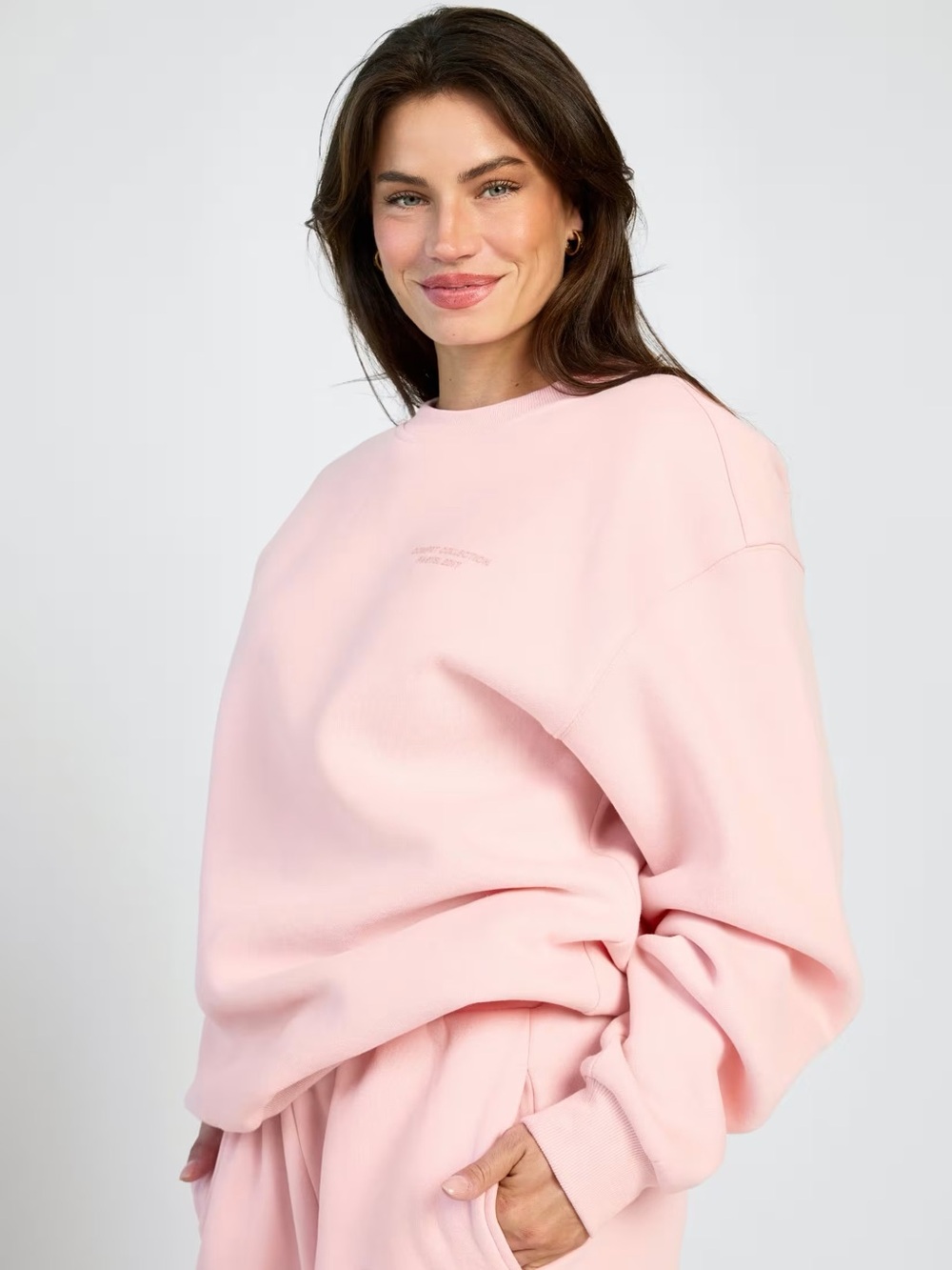 Comfort Bubblegum Size M Pastel Crew Sweatshirt